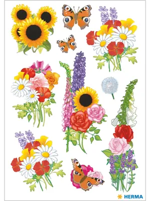Image de Herma decor Stickers fleurs modernes