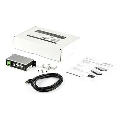 Immagine prodotto di StarTech.com HB20A4AME Hub di interfaccia USB 2.0 Tipo-B 480 Mbps Nero