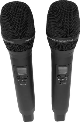 Obrázek produktu pro Bezdrátový mikrofonní systém s přijímačem Profesionální ruční dobíjecí mikrofony pro pódiové vystoupení karaoke