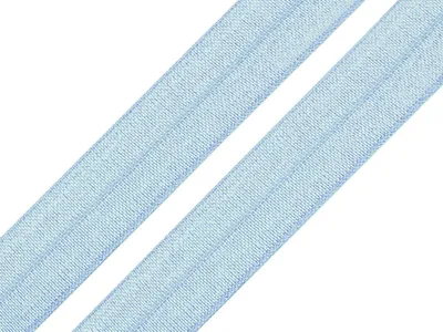 Produktbild von 1m Falzgummi 20mm Faltgummi elastisches Einfassband Saumband Farbwahl
