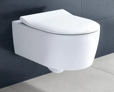 Produktbild von Villeroy & Boch Avento Combi-Pack, Wand-Tiefspül-WC mit WC-Sitz, DirectFlush, wandhängend, 370x530x315mm, 5656RS01