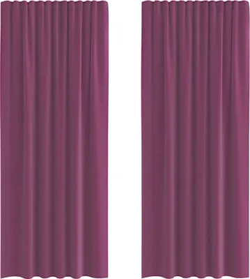 Obrázek produktu pro Voálové závěsy s poutky 2 ks Fialová 140x245 cm