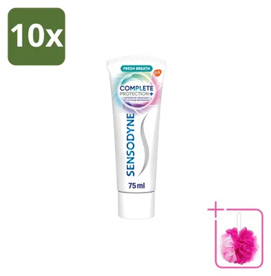 Obrázok produktu pre 10 x zubná pasta Sensodyne Complete Protection + Fresh Breath - 75 ml - balenie s 10 kusmi