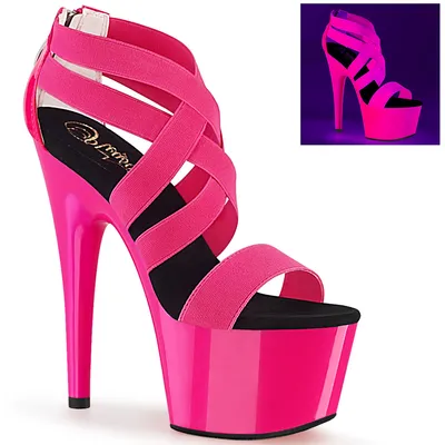 Obrázek produktu pro ADORE-769UV Dámské sandály by Pleaser, Neon Hotpink EU 35, US 5