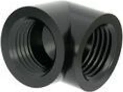 Produktbild von Barrow Adapter 90 Grad G1/4 Zoll IG auf G1/4 Zoll IG - schwarz