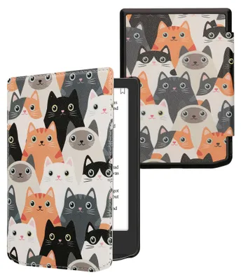 Produktbild von kwmobile Schutzhülle für Pocketbook Verse / Verse Lite / Verse Pro / Color / Vivlio Light/Light HD Hülle - eReader Flip Case mit Auto Sleep Funktion -
