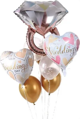 Immagine prodotto di Set di palloncini Wedding da 9 pezzi - GoParty
