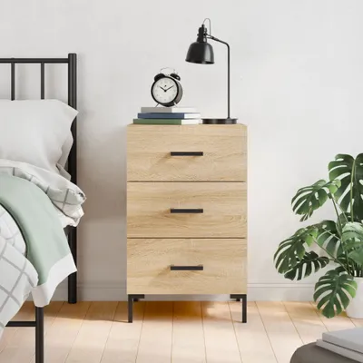Produktbild von [Home] Nachttisch Sonoma-Eiche 40x40x66 cm Holzwerkstoff , Neue Mode 2024 im häuslichen Leben