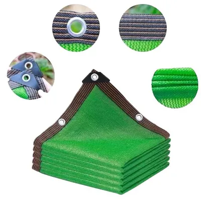 Zdjęcie produktu dla Siatka cieniująca, ochrona przed promieniowaniem UV, wytrzymały materiał, kolor zielony, 2 x 8 m