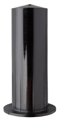 Image de Alberts 864699 Adaptateur pour gond, PVC, noir, Ø mandrin 12 mm, jeu de 50 pièces