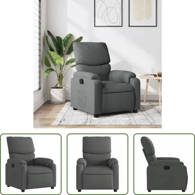 Zdjęcie produktu dla Leżanka The Living Store z ciemnoszarego materiału