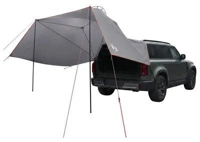 Obrázok produktu pre vidaXL Stan pre autá, 350 x 250 cm, sivý a oranžový, polyester a oceľ