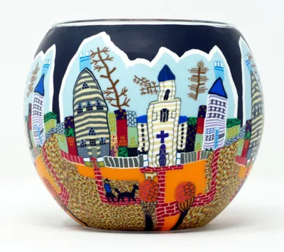 Produktbild von Leuchtglas Sunday, H90 x Ø110 mm, KERZENFARM HAHN