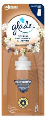 Produktbild von Glade Sense & Spray, Rattanverteiler, Jasmin, Sandelholz, Nachfüllbeutel, CE