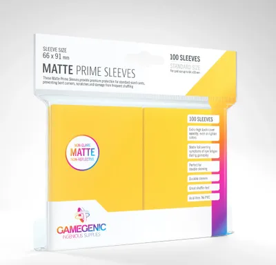 Produktbild von Gamegenic - Matte Prime Sleeves Standard Size (100) Gelb
