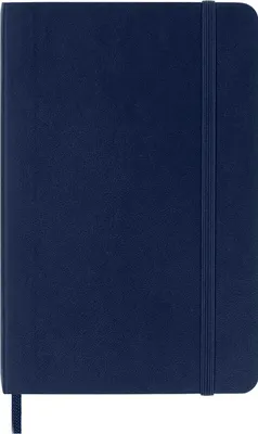 Immagine prodotto di Moleskine Taccuino Classic, Taccuino a Righe, Copertina Morbida e Chiusura ad Elastico, Formato Pocket 9 x 14 cm, Blu Zaffiro, 192 Pagine