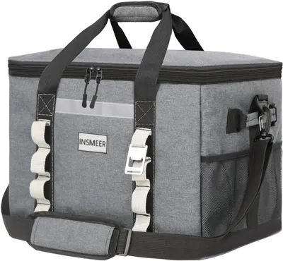 Produktbild von Kühltasche 65 l, 45 x 30 x 35 cm, faltbar, wasserdicht, hitzebeständig, für Camping