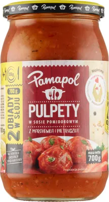 Produktbild von Pamapol Pulpety W Sosie Pomidorowym Z Marchewką I Pietruszką 700 G