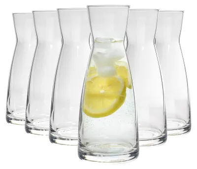Image de Carafe à eau en verre - Lot de 6 - 1080 ml - Passe au lave-vaisselle