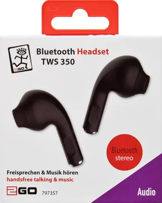 Immagine prodotto di cuffie Bluetooth 2GO TWS 350 schwarz