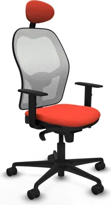 Image de Chaise de bureau avec appui-tête Jorquera Piqueras y Crespo 1D036N1 orange foncé