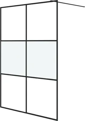 Obrázek produktu pro vidaXL Sprchová zástěna pro sprchový kout černá 140x195 cm polomatná ESG