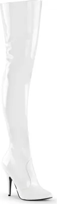Obrázok produktu pre SEDUCE-3010 Dámske čižmy Pleaser, White , EU 37, US 7