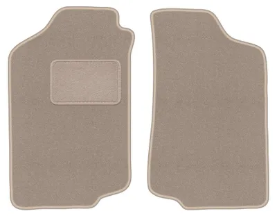 Productafbeelding van Velours voormatten voor Volkswagen Golf II 1983-1992 (hatchback) – 2-delig, beige, op maat – Wielganizator LUX