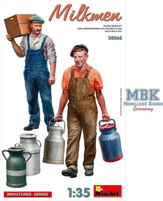 Imagen del producto de MiniArt, set de figuras a escala 1:35, "Milchmann" con accesorios (2)