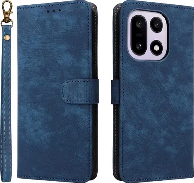 Produktbild von OnePlus 15 Hülle - Coverup Klapphülle mit Schlüsselband - Blau