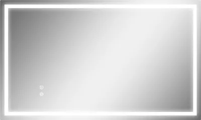 Immagine prodotto di Specchio da bagno a LED - Luminosità regolabile, antiappannamento, 100x60 cm