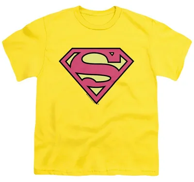 Immagine prodotto di Superman - T-shirt per bambini, in cotone, modello TV36092 (taglia 116) (giallo)