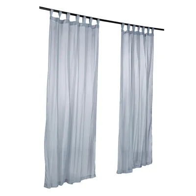 Obrázek produktu pro Relaxdays 10020637_55, Denní závěsy, Modrá, Jednobarevný, Polyester, Očko, Praní v pračce
