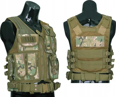 Zdjęcie produktu dla Męska kamizelka airsoftowa Dominator "Huzar" z systemem Molle do paintballa na świeżym powietrzu, Multi