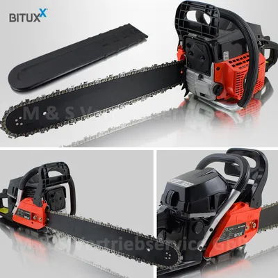 Produktbild von Bituxx Benzin Kettensäge 58ccm, orange, MS-12226