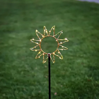 Zdjęcie produktu dla Dekoracja ogrodowa Led solarna Słońce