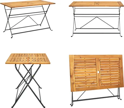 Produktbild von vidaXL Klappbarer Gartentisch 120x70x74 cm Massivholz Akazie - Gartentisch - Gartentische - Outdoor-Tisch - Outdoor-Tische