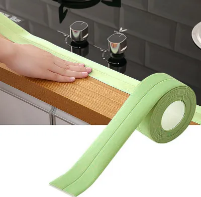 Produktbild von Dichtungsstreifen, PVC, selbstklebendes Dichtungsband, dekorative Dichtungsleiste, wasserdichter Kantenschutz, grün