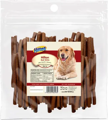 Produktbild von HILTON Soft Beef Sticks - Leckerbissen für Hunde - 500g