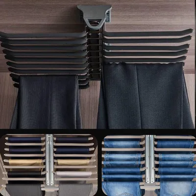 Produktbild von Solidchoice – Ausziehbare Kleiderstange mit 22 Halterarmen
