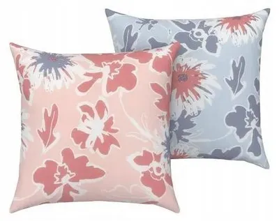 Produktbild von Livarno Home 2x Dekorative Kissenbezüge Blumenmuster 40x30 cm