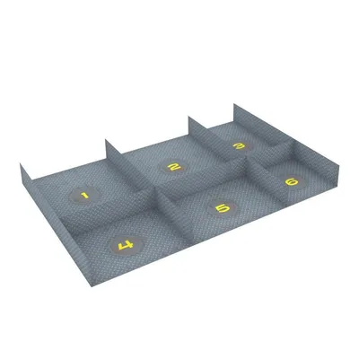 Zdjęcie produktu dla Karton o wymiarach 415 x 280 x 37 mm z 6 przegrodami na gry planszowe
