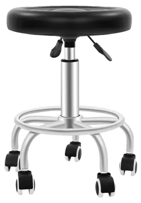 Obrázek produktu pro Barová židle, výškově nastavitelná, otočná o 360°, černá