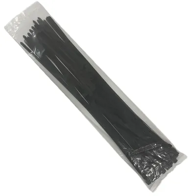 Image de Colliers de serrage - 400 mm x 9 mm - 100 pièces - Noir