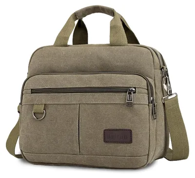 Image de Sac bandoulière en toile vintage pour hommes