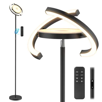 Produktbild von FIMEI Saturn-Stehlampe 36W,Stufenlos dimmbar, 3000K-6000K, Steuerung per Fernbedienung/Touchbedienung