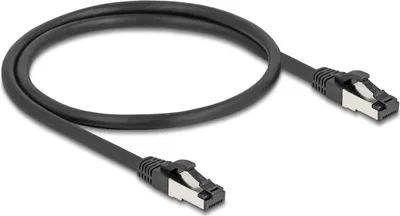 Produktbild von Delock RJ45 Netzwerkkabel Cat.8.1 S/FTP 0,5 m bis 40 Gbps schwarz