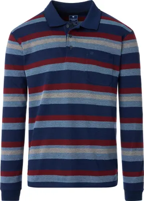 Produktbild von Redmond - Herren Polo-Shirt Langarm (252890700), Größe:S, Farbe:Blau (121)