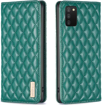 Image de Galaxy A03S Case, Elegant Flip Leather Case with Card Slots and Stand for Samsung Galaxy A03S A02S green