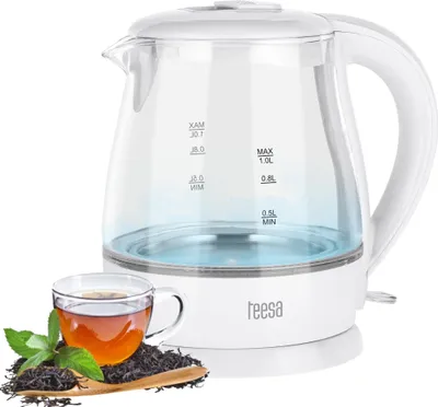Immagine prodotto di Teesa TSA1030 Bollitore elettrico 1L, 1630W, bianco